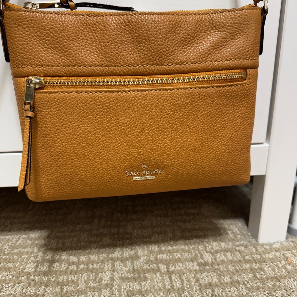 Kate spade brown leather crossbody